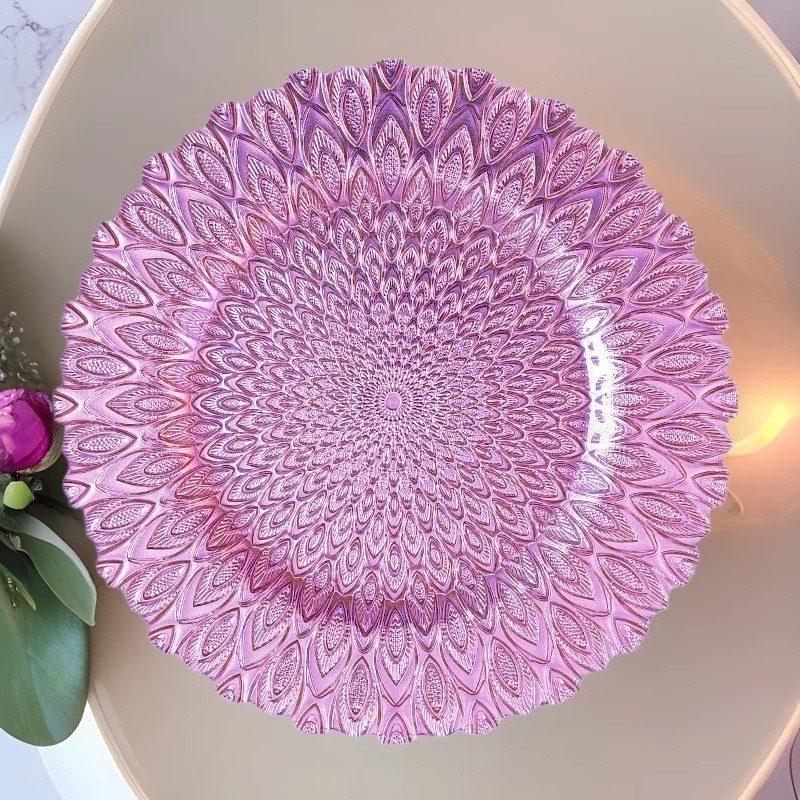 Wholesale Glass Charger Plate PZ-043 - Image 3